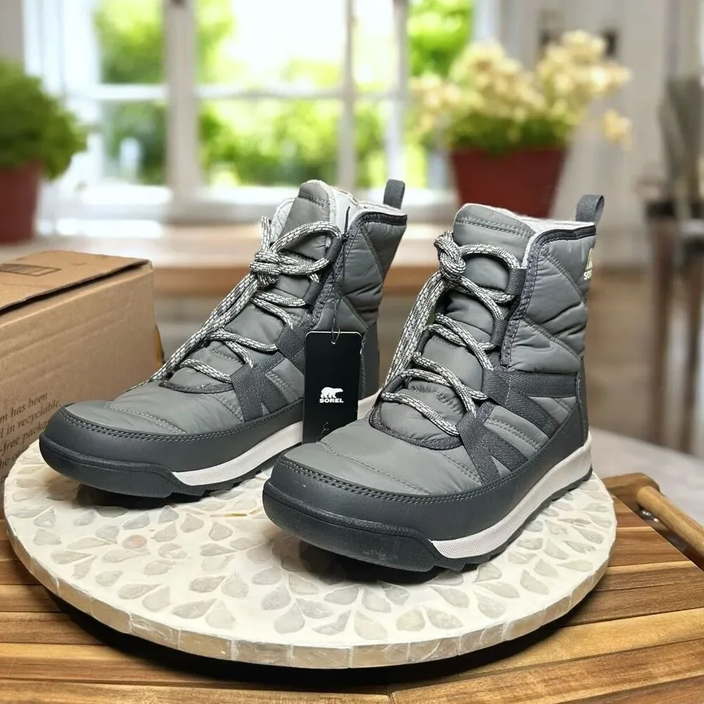 Sorel Whitney II Insulated Short Waterproof Winter Snow Boots Lace Up Women’s 8